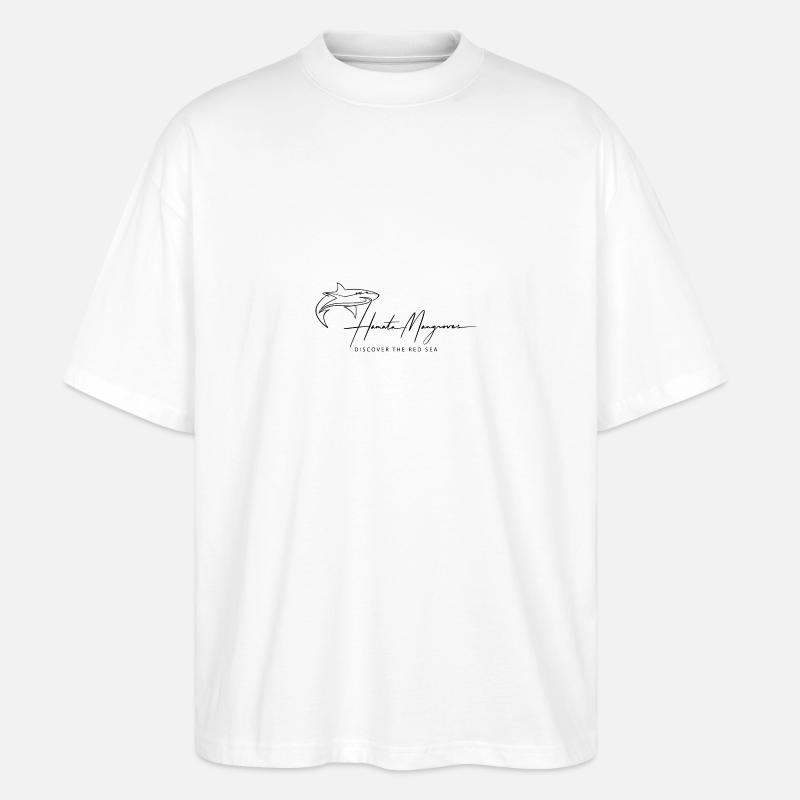 Logo Schriftzug schwarz - Stanley/Stella Oversized Unisex Bio T-Shirt Blaster 2.0 - Weiß