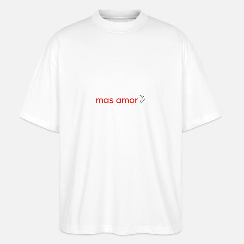mas amor - Stanley/Stella Oversized Unisex Bio T-Shirt Blaster 2.0 - Weiß