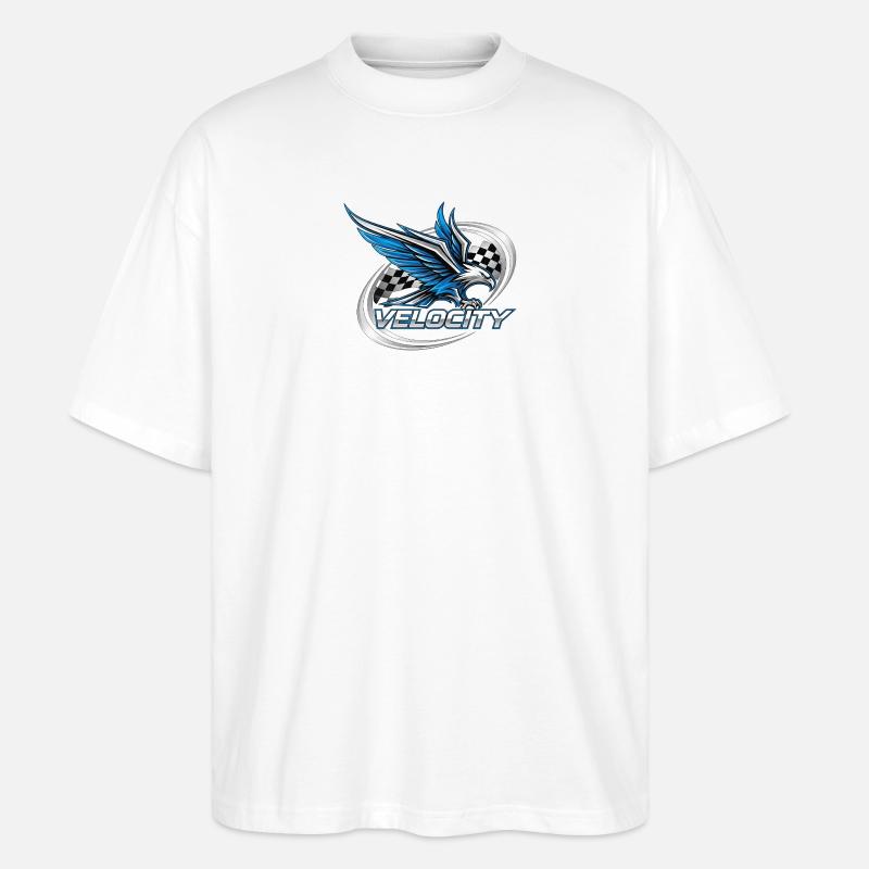 Conception Speed Eagle Racing - T-shirt bio Blaster 2.0 coupe oversize Stanley/Stella Unisexe - blanc