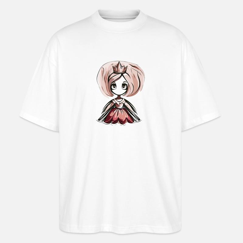 kleine prinzessin - Stanley/Stella Oversized Unisex Bio T-Shirt Blaster 2.0 - Weiß