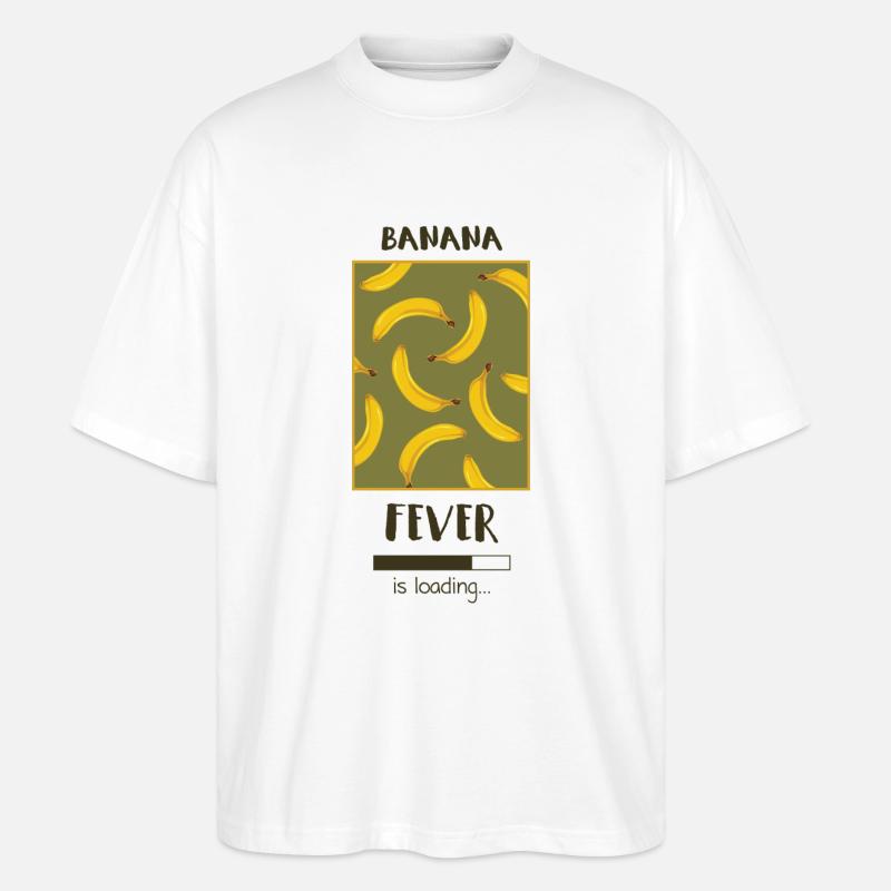 Banana is Loading - Stanley/Stella Oversized Unisex Organic T-shirt Blaster 2.0 - white