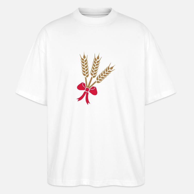 Weizen - Stanley/Stella Oversized Unisex Bio T-Shirt Blaster 2.0 - Weiß