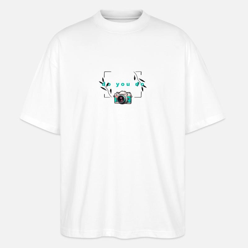 "Do yo do"-Kamera - Stanley/Stella Oversized Unisex Bio T-Shirt Blaster 2.0 - Weiß