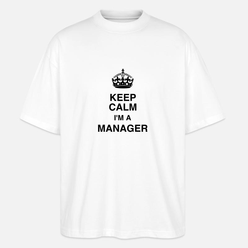 Manager / Chef / Arbeit / Job - Stanley/Stella Oversized Unisex Bio T-Shirt Blaster 2.0 - Weiß