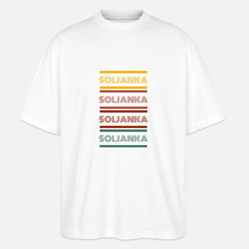 Retro Soljanka - Stanley/Stella Oversized Unisex Bio T-Shirt Blaster 2.0 - Weiß