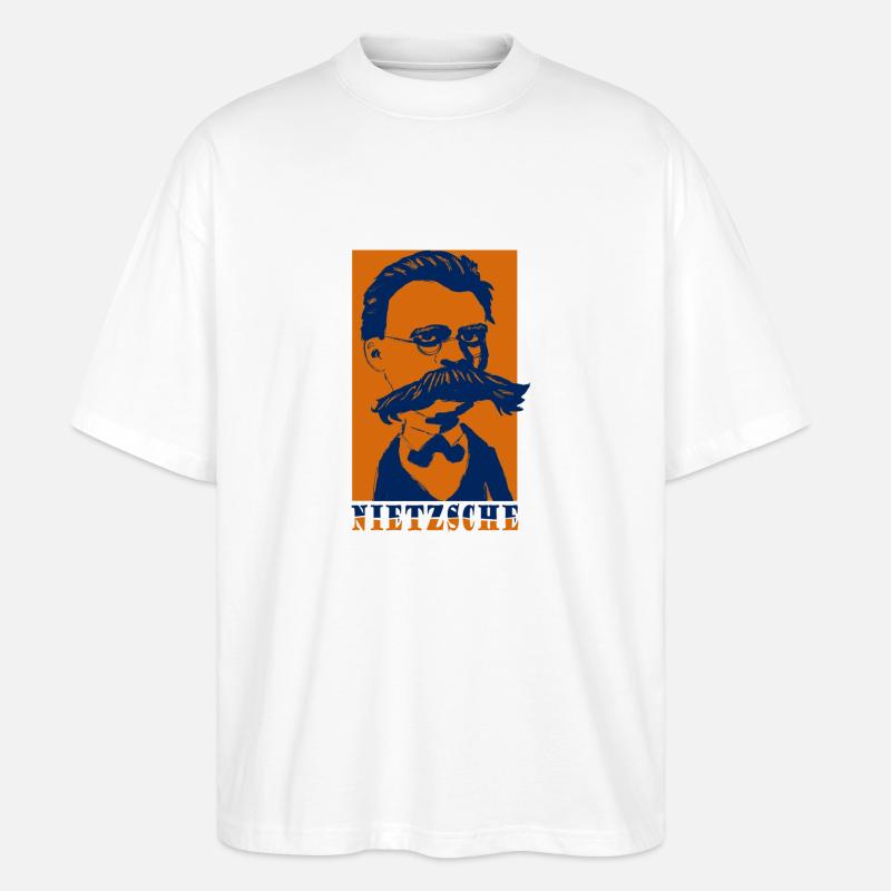 Nietzsche - Stanley/Stella Oversized Unisex Bio T-Shirt Blaster 2.0 - Weiß