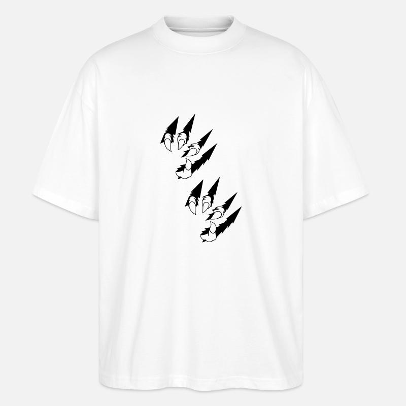animal claws - Stanley/Stella Oversized Unisex Bio T-Shirt Blaster 2.0 - Weiß