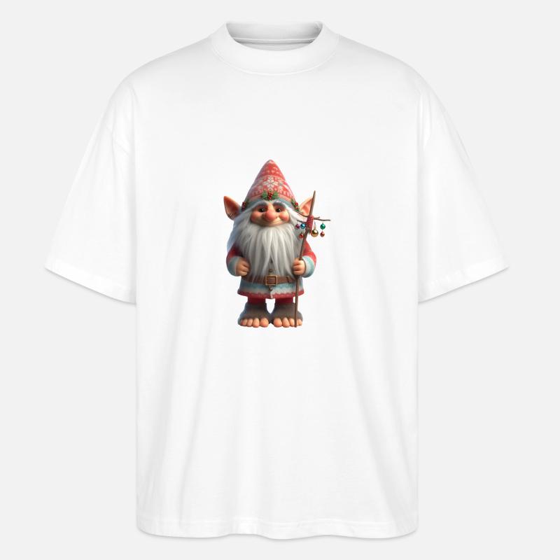 Weihnachtstroll 1 - Stanley/Stella Oversized Unisex Bio T-Shirt Blaster 2.0 - Weiß