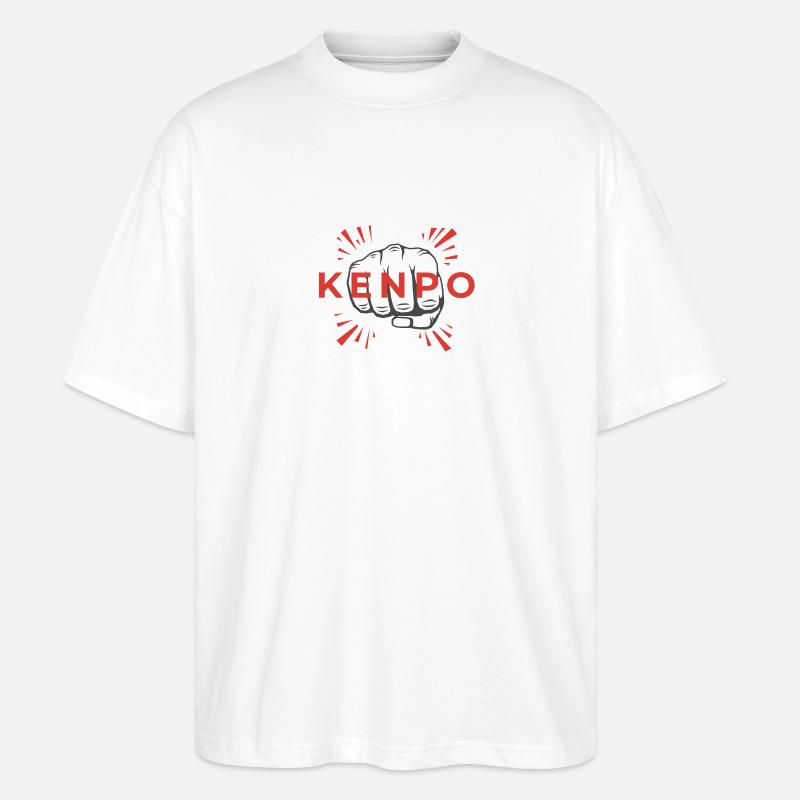 Kenpo Faust Martial Arts - Stanley/Stella Oversized Unisex Bio T-Shirt Blaster 2.0 - Weiß