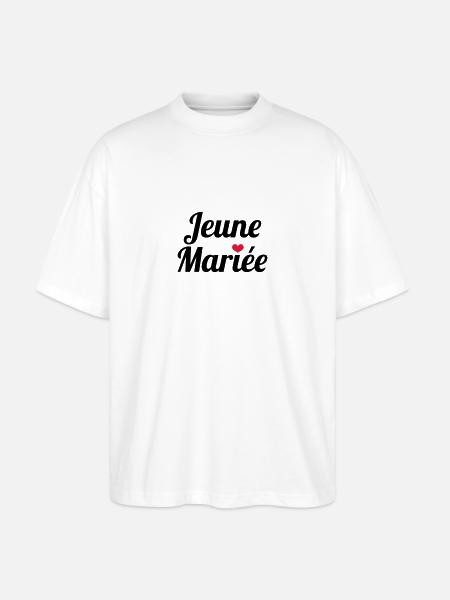 Jeune Mariée - T-shirt bio Blaster 2.0 coupe oversize Stanley/Stella Unisexe - blanc
