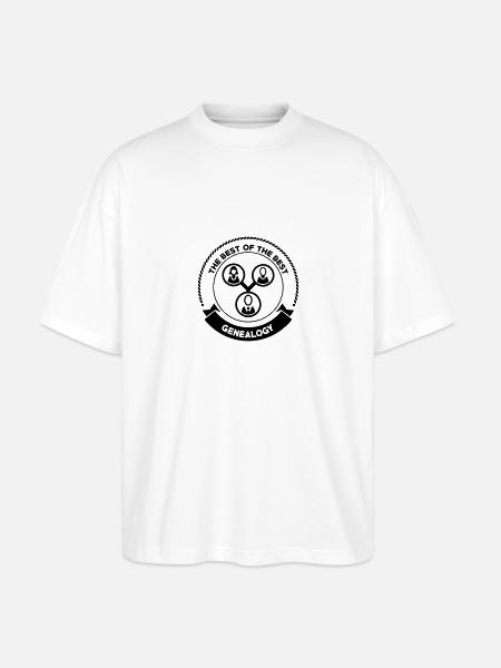 Généalogie / Généalogiste / Genealogy / - T-shirt bio Blaster 2.0 coupe oversize Stanley/Stella Unisexe - blanc