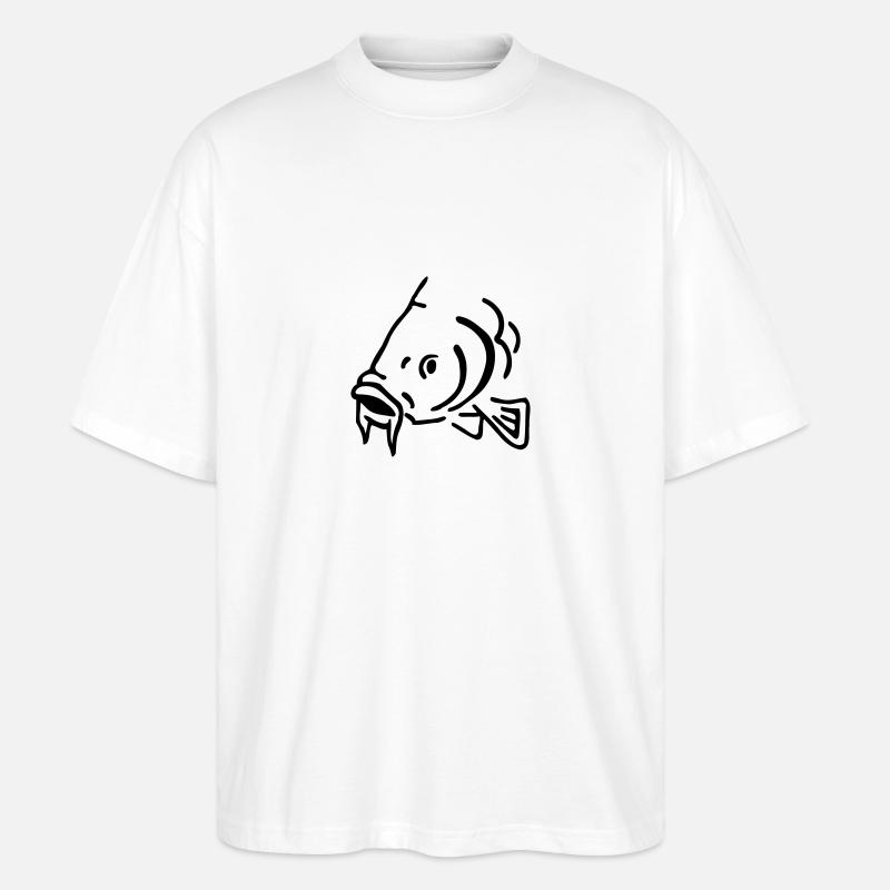 Poisson - T-shirt bio Blaster 2.0 coupe oversize Stanley/Stella Unisexe - blanc