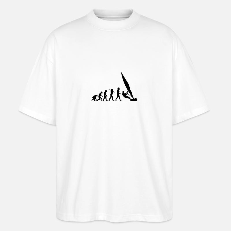 ws01 windsurf evolution - Stanley/Stella Oversized Unisex Bio T-Shirt Blaster 2.0 - Weiß