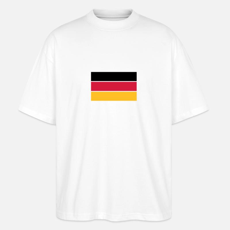 deutschland_50 - Stanley/Stella Oversized Unisex Bio T-Shirt Blaster 2.0 - Weiß