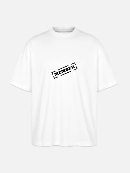 member - Stanley/Stella Oversized Unisex Organic T-shirt Blaster 2.0 - white