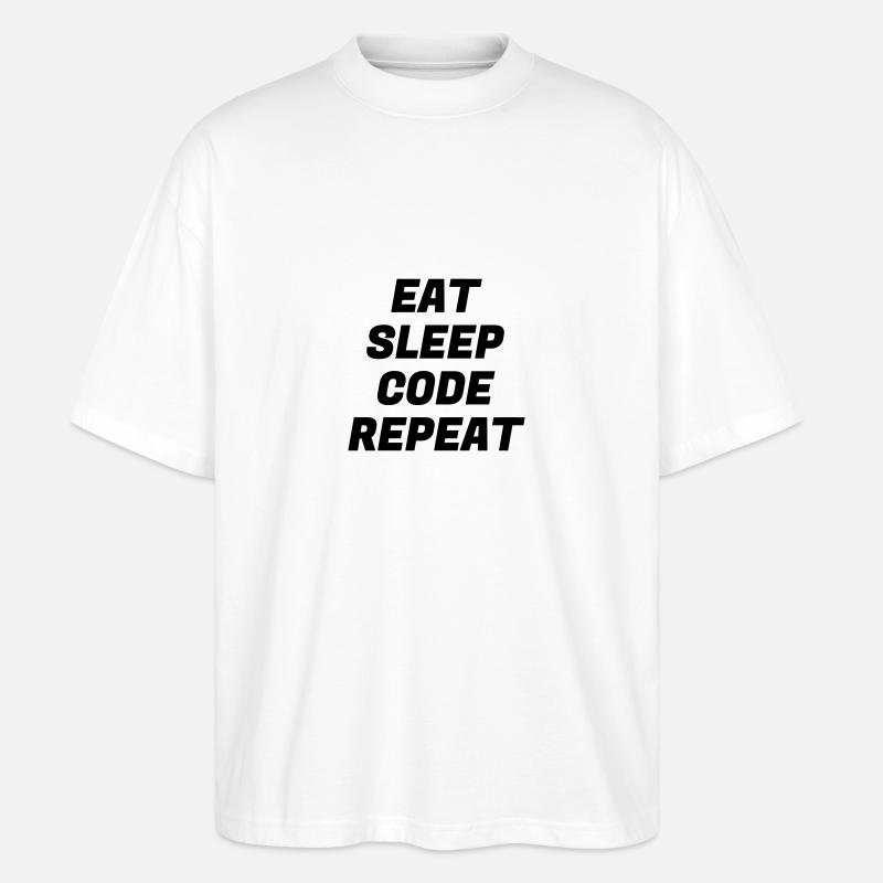 Entwickler / Informatiker / Programmierer / - Stanley/Stella Oversized Unisex Bio T-Shirt Blaster 2.0 - Weiß