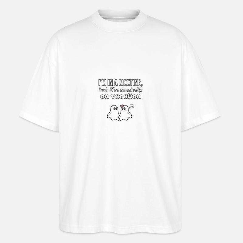 GHOST ZITATE 06 - Stanley/Stella Oversized Unisex Bio T-Shirt Blaster 2.0 - Weiß