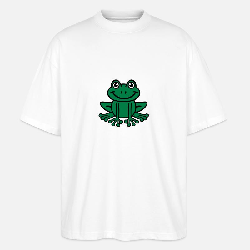 Frosch - Stanley/Stella Oversized Unisex Bio T-Shirt Blaster 2.0 - Weiß