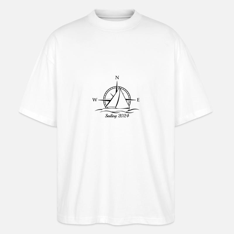 Sailing 2024 - Stanley/Stella Oversized Unisex Bio T-Shirt Blaster 2.0 - Weiß