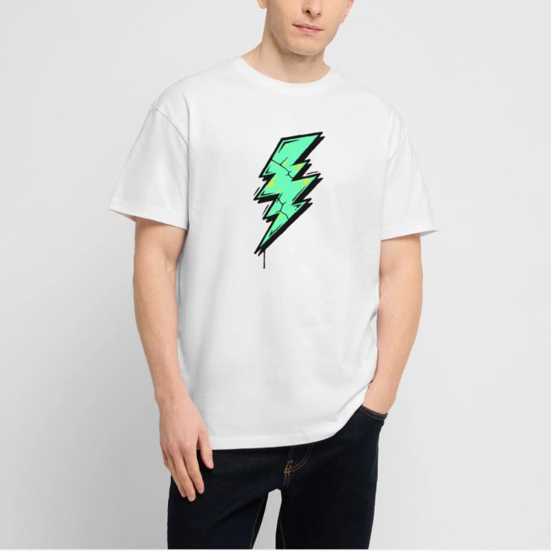 Style Éclair Éclair Abstrait T-shirt bio Blaster 2.0 coupe oversize Stanley/Stella Unisexe