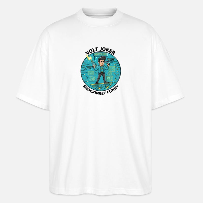 Watt’s Up Electronic Hero - T-shirt bio Blaster 2.0 coupe oversize Stanley/Stella Unisexe - blanc