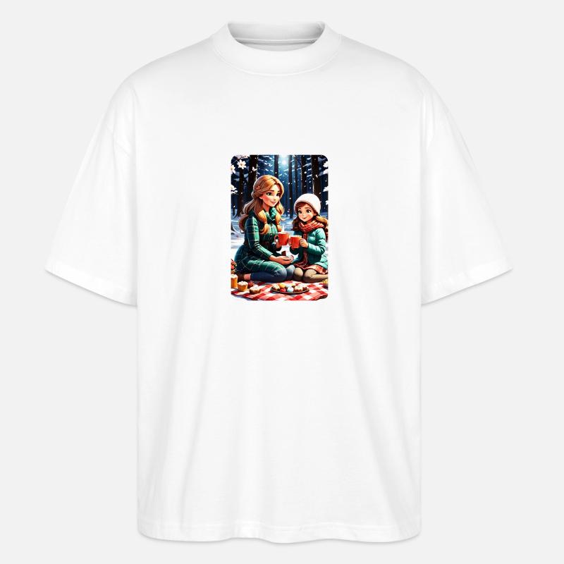 personalisiertes Design-Muttergeschenk - Stanley/Stella Oversized Unisex Bio T-Shirt Blaster 2.0 - Weiß