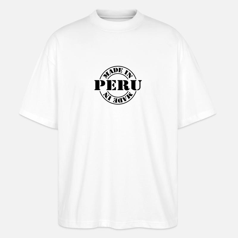 made in peru m1k2 - T-shirt bio Blaster 2.0 coupe oversize Stanley/Stella Unisexe - blanc