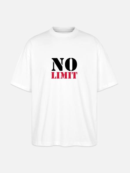 No Limit - Stanley/Stella Oversized Unisex Organic T-shirt Blaster 2.0 - white