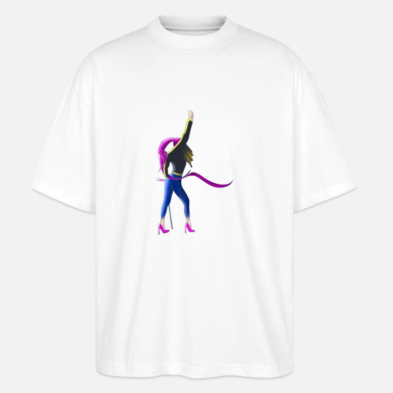 Queenstafiore - Stanley/Stella Oversized Unisex Bio T-Shirt Blaster 2.0 - Weiß