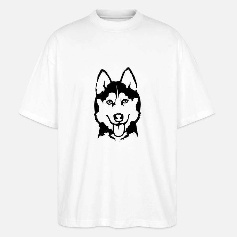 Husky - Stanley/Stella Oversized Unisex Organic T-shirt Blaster 2.0 - white