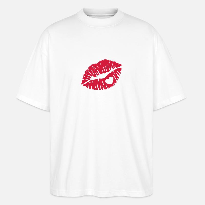 Baiser - T-shirt bio Blaster 2.0 coupe oversize Stanley/Stella Unisexe - blanc