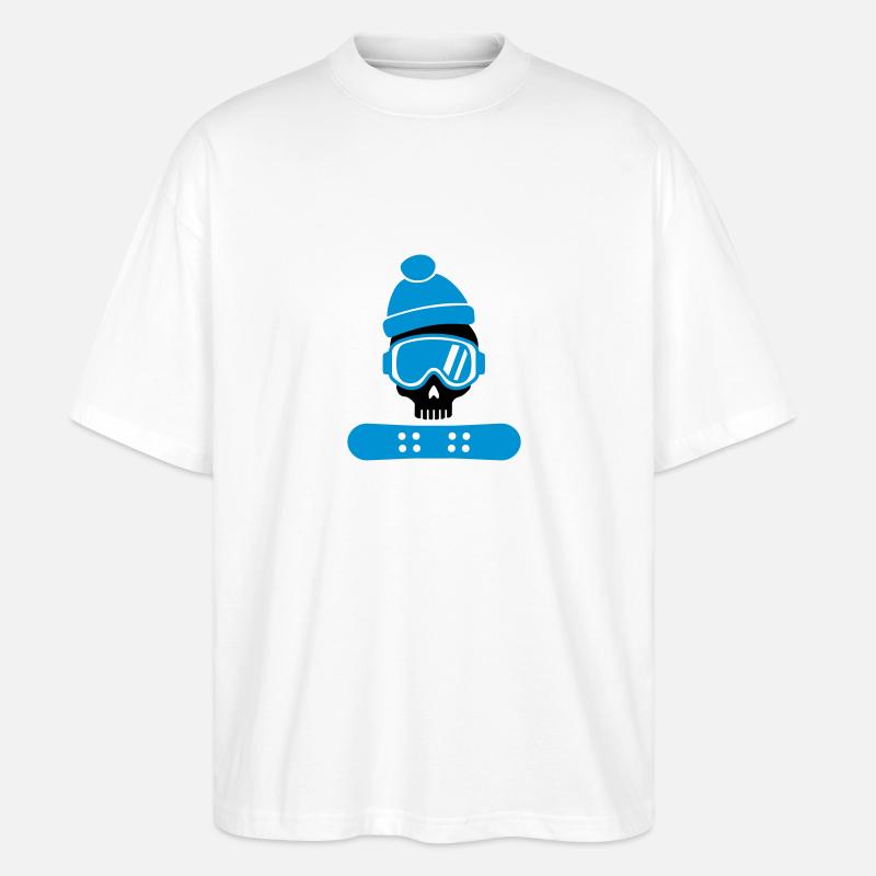 Snowboard - Stanley/Stella Oversized Unisex Organic T-shirt Blaster 2.0 - white