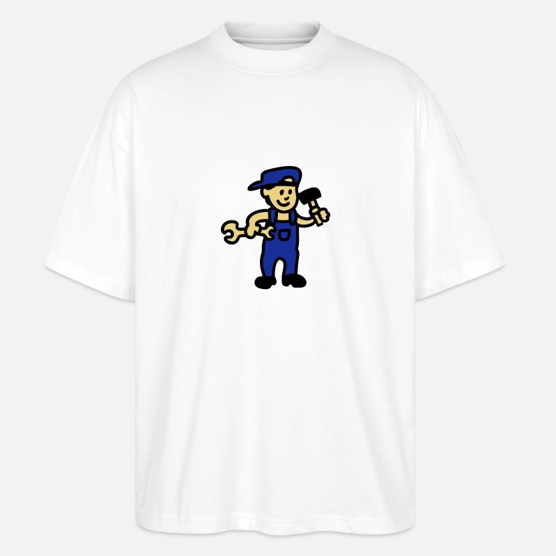 Craftsman 3 - T-shirt bio Blaster 2.0 coupe oversize Stanley/Stella Unisexe - blanc