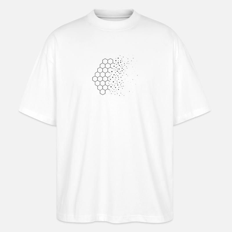 Entropy Drift – Physik Design - Stanley/Stella Oversized Unisex Bio T-Shirt Blaster 2.0 - Weiß
