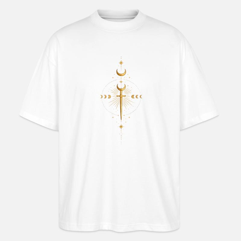 Épée Étoile d’Or - T-shirt bio Blaster 2.0 coupe oversize Stanley/Stella Unisexe - blanc