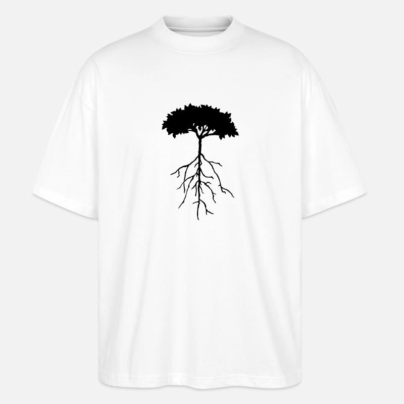 wurzelbaum - Stanley/Stella Oversized Unisex Bio T-Shirt Blaster 2.0 - Weiß