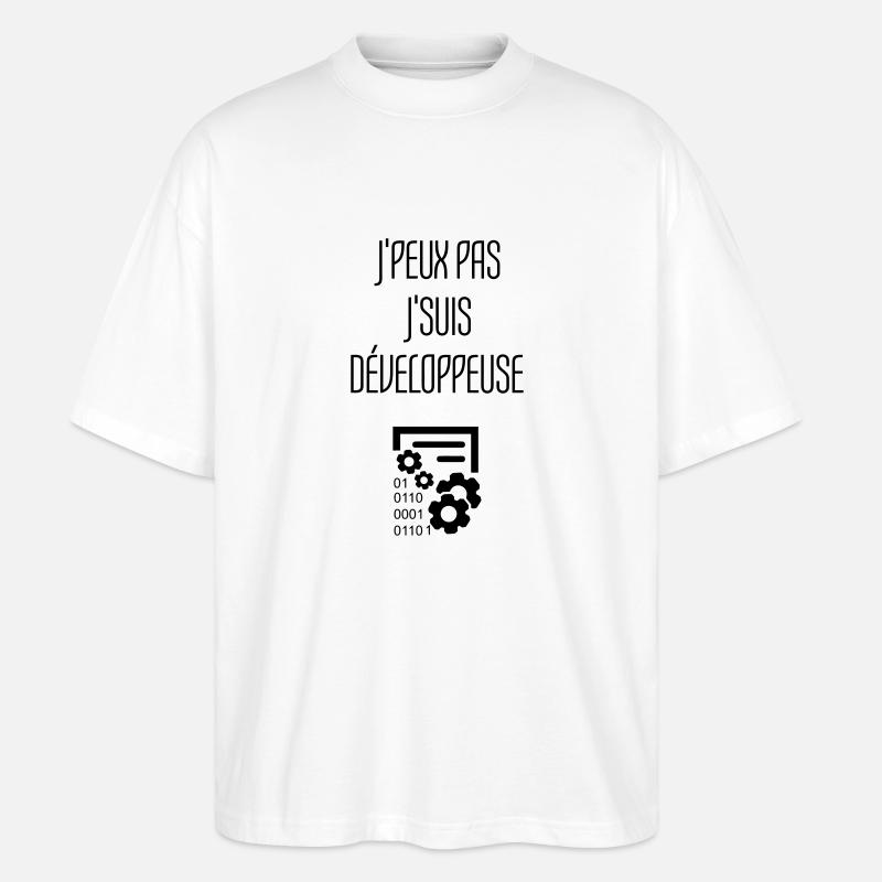 Entwickler / Informatiker / Programmierer / - Stanley/Stella Oversized Unisex Bio T-Shirt Blaster 2.0 - Weiß