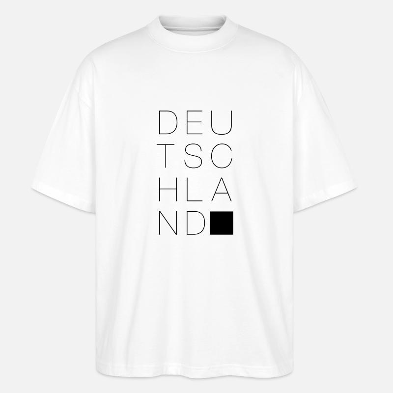 Deutschland - Stanley/Stella Oversized Unisex Bio T-Shirt Blaster 2.0 - Weiß