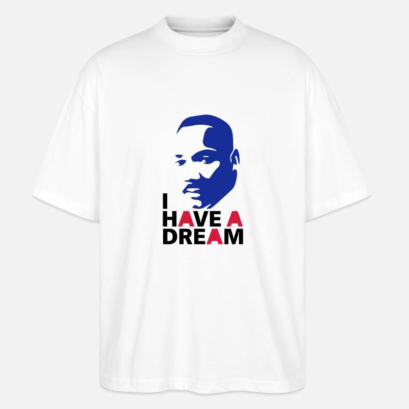 MARTIN LUTHER KING - Stanley/Stella Oversized Unisex Bio T-Shirt Blaster 2.0 - Weiß