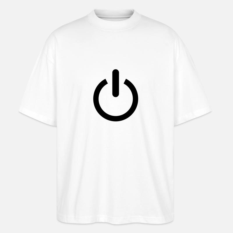 power - Stanley/Stella Oversized Unisex Bio T-Shirt Blaster 2.0 - Weiß