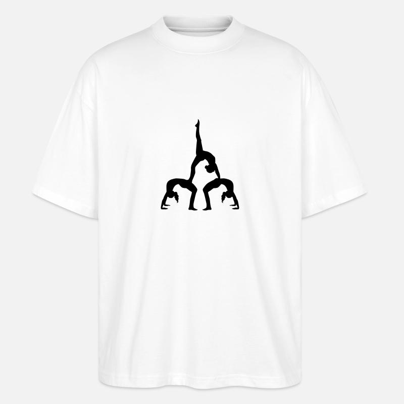 Akrobatik - Stanley/Stella Oversized Unisex Bio T-Shirt Blaster 2.0 - Weiß