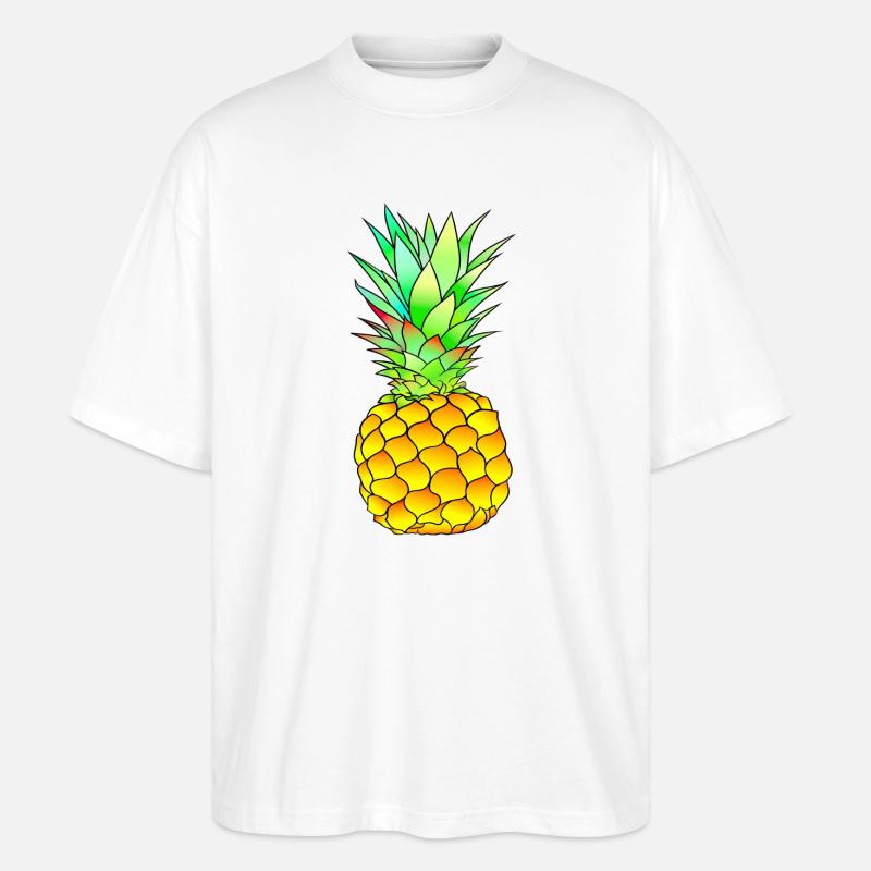 Ananas - T-shirt bio Blaster 2.0 coupe oversize Stanley/Stella Unisexe - blanc