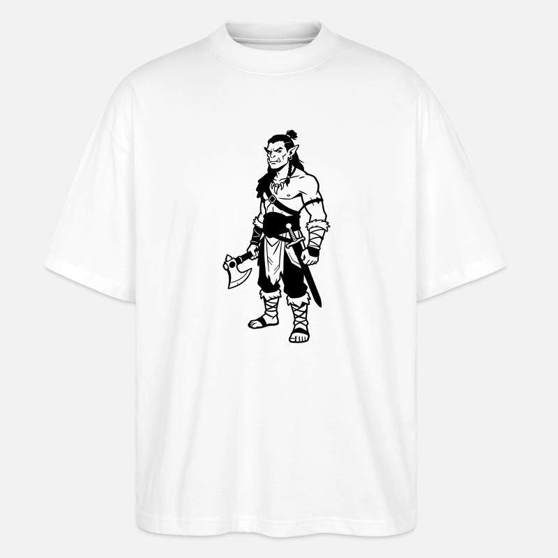 Orc - Stanley/Stella Oversized Unisex Organic T-shirt Blaster 2.0 - white