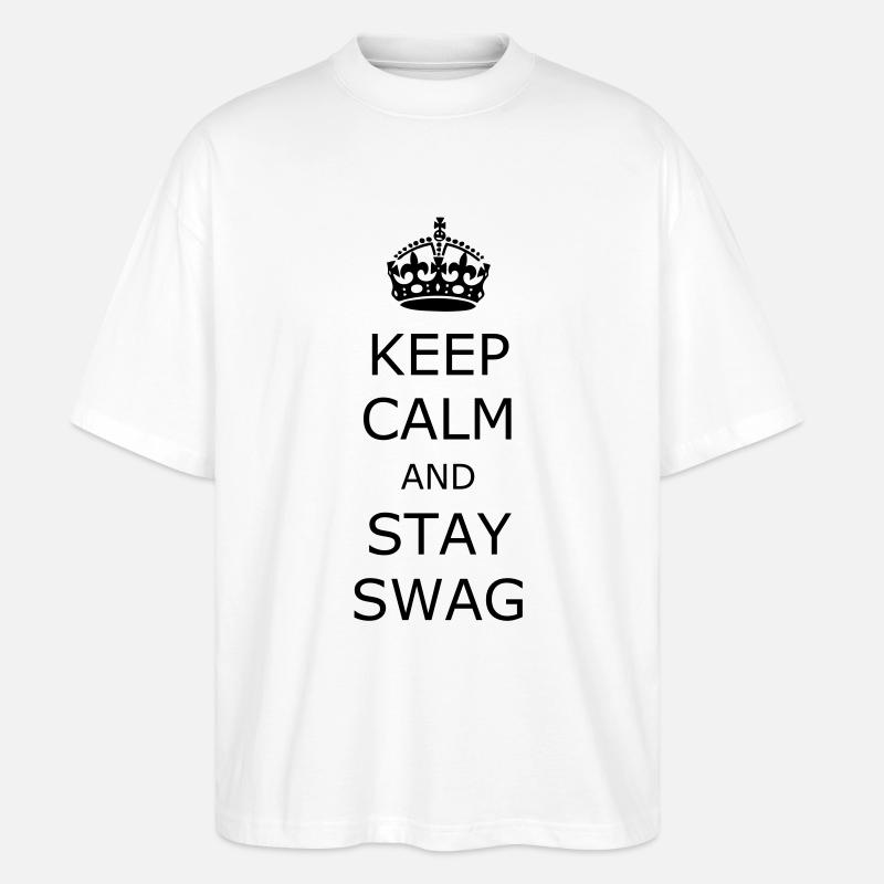Keep Calm - T-shirt bio Blaster 2.0 coupe oversize Stanley/Stella Unisexe - blanc
