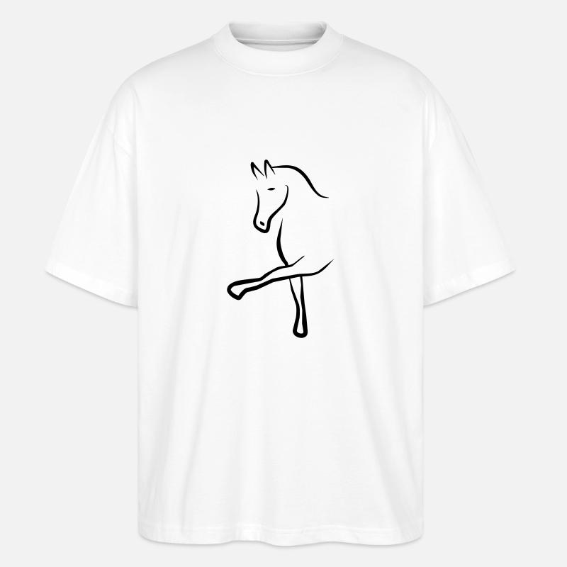 cheval - T-shirt bio Blaster 2.0 coupe oversize Stanley/Stella Unisexe - blanc