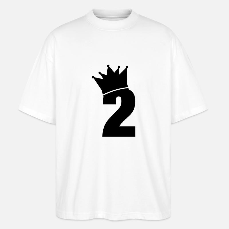 2_krone_f1 - Stanley/Stella Oversized Unisex Bio T-Shirt Blaster 2.0 - Weiß