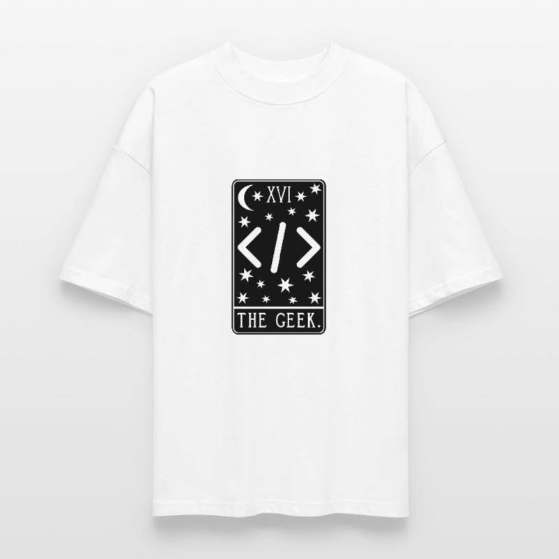 Carte de Tarot Programmeur - Code de développeur Coding Geek T-shirt bio Blaster 2.0 coupe oversize Stanley/Stella Unisexe