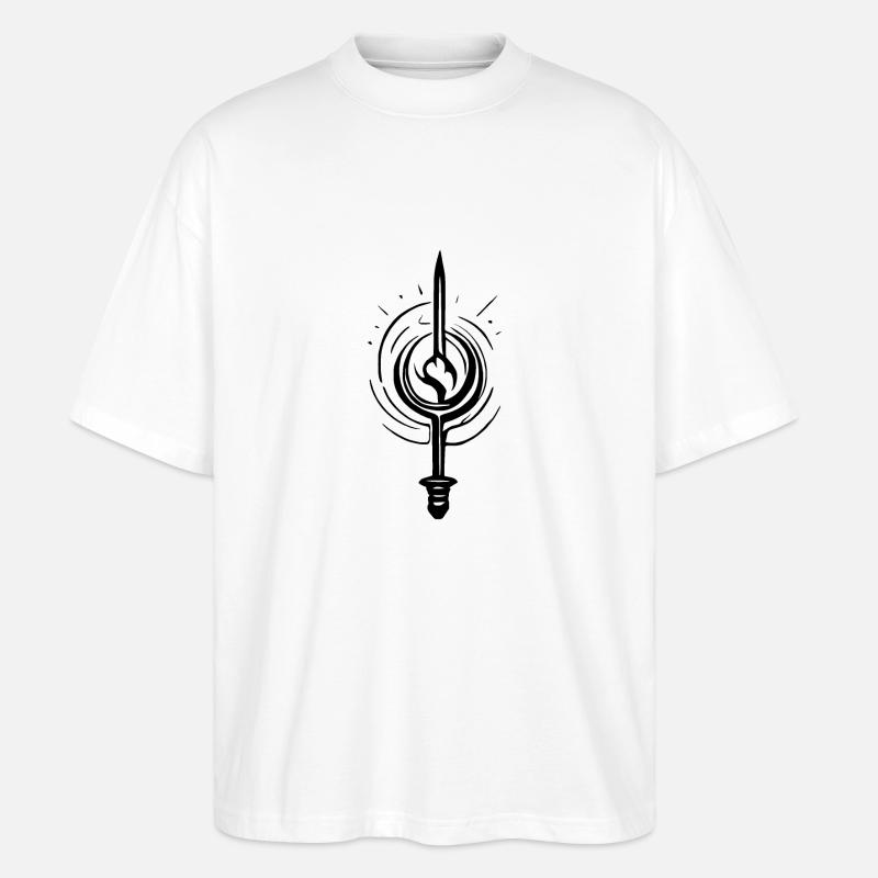 Blade Echo - Stanley/Stella Oversized Unisex Bio T-Shirt Blaster 2.0 - Weiß