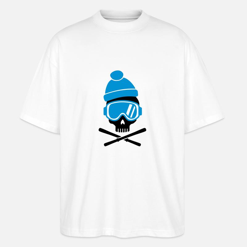 Ski - T-shirt bio Blaster 2.0 coupe oversize Stanley/Stella Unisexe - blanc