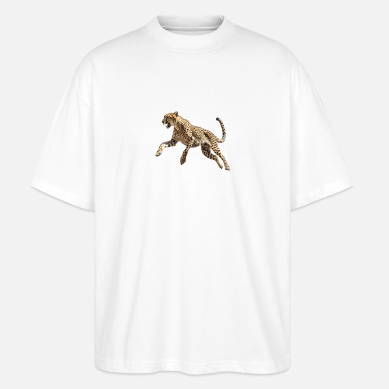 Gepard - Stanley/Stella Oversized Unisex Bio T-Shirt Blaster 2.0 - Weiß